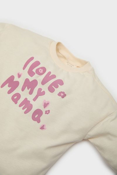 DeFacto Baby Girl Newborn Crew Neck Printed Combed Cotton 2-Piece Long Sleeve T-Shirt E6362A525Sp