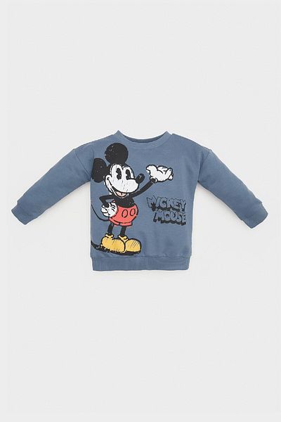 DeFacto Суичър с деколте Baby Boy Disney Mickey & Minnie E4710A525Sp