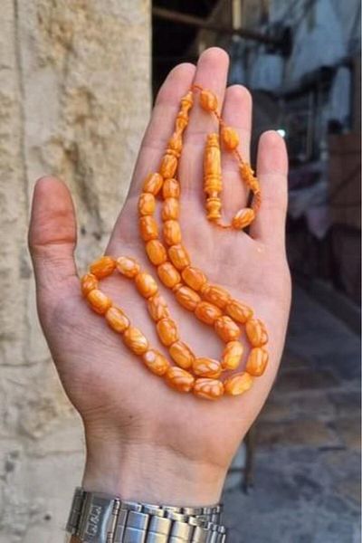 dergah tesbih New Galalith Mandarin Rosary - Master Workmanship
