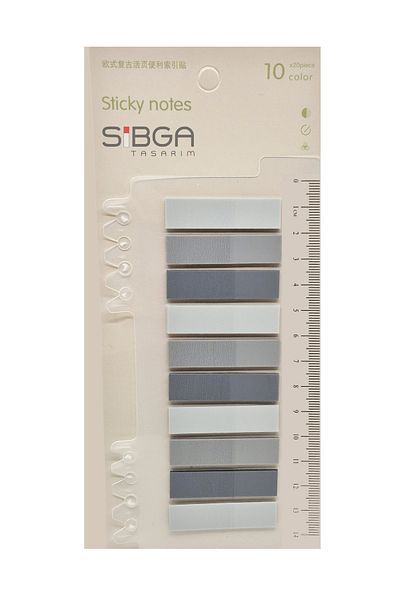 sibga tasarım Transparent Color 200 Leaf Bookmarks, Stickers and Note Paper