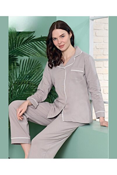 İntive Lingerie Poleren Modal Fabric Casual πουκάμισο Παντελόνι/Σετ πιτζάμες ...