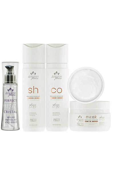 Amazon Amazon Flower Smooth Brazilian Daily Care Kit for Protein and Keratin Treated Hair