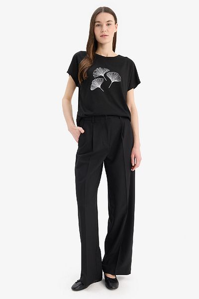 DeFacto Regular Fit Crew Neck Printed Short Sleeve T-Shirt D8927Ax25Sp