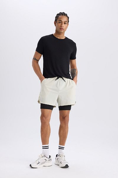 DeFacto Slim Fit αθλητικό σορτς E2759ax25sm Fit Slim Fit κολάν