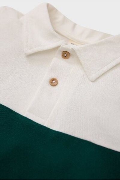 DeFacto Baby Boy Colorblock Pique Kurzarm-Polo-T-Shirt E3575A525SM