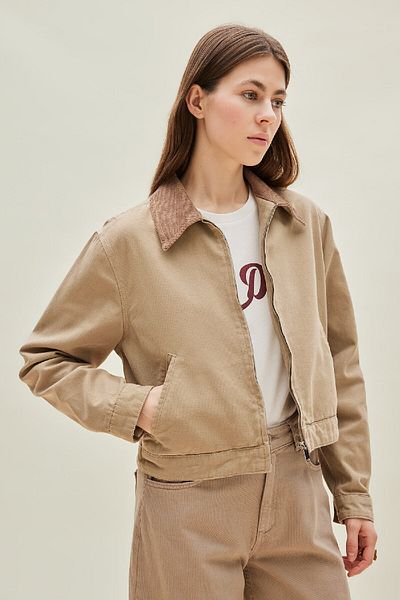 DeFacto Regular Fit Contrast Collar Pocket Cotton Jacket Coat E6260Ax25Sp