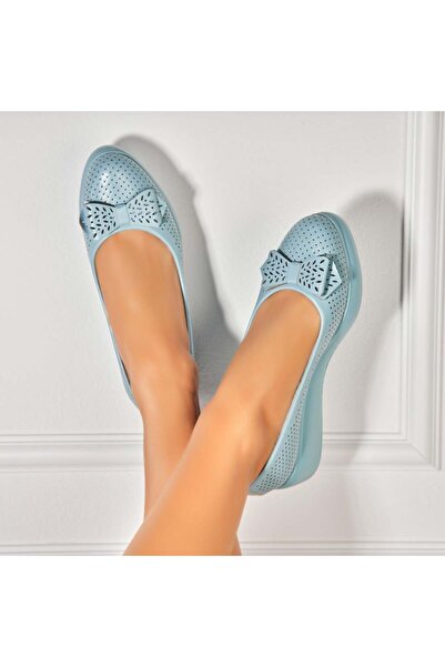 Joana Pantofi dama casual Albastri din Piele Ecologica Oziel