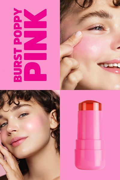 MRS.UMRANTOO Poppy Pink Lip and Cheek Tint Gel Blush