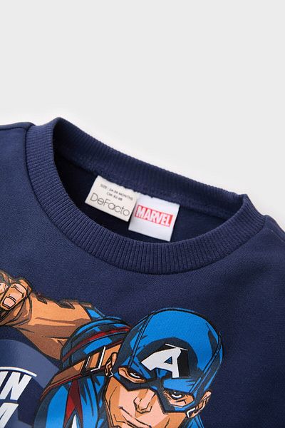 DeFacto Суитшърт с кръгло деколте Marvel Avengers за бебе момче E3679A525SP