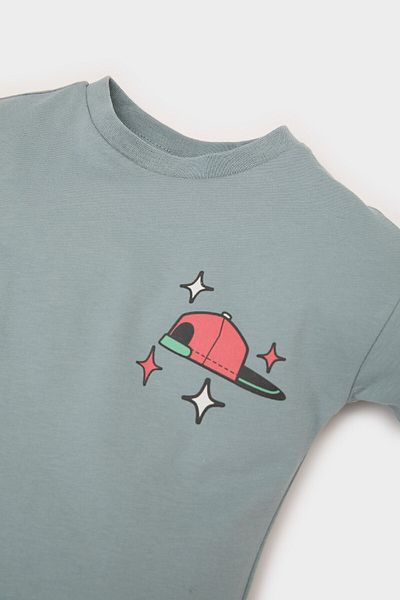 DeFacto Tricou cu mânecă scurtă cu imprimeu pentru bebeluși E5933A525SM