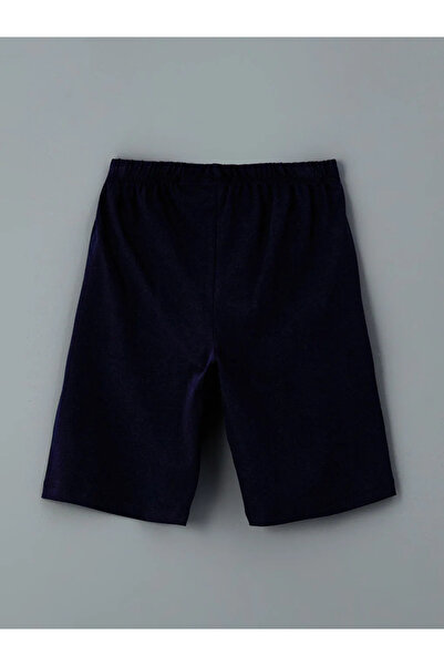 LC Waikiki LCW Kids Beyaz Bisiklet Yaka Fenerbahçe Baskılı Erkek Çocuk Şortlu Pijama Takımı