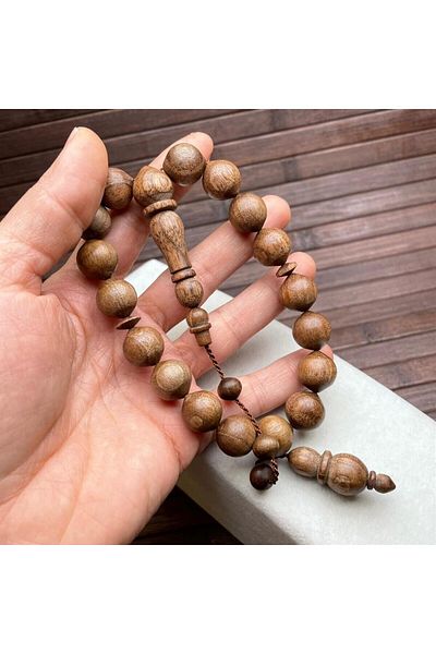 dergah tesbih Walnut Tree Patterned Efe Mascot Rosary