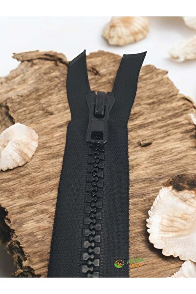 ecottonworks Geniş Diş Tente Çadır Yat ve Tekne Fermuar Tip 9 Kemik Siyah Fer...