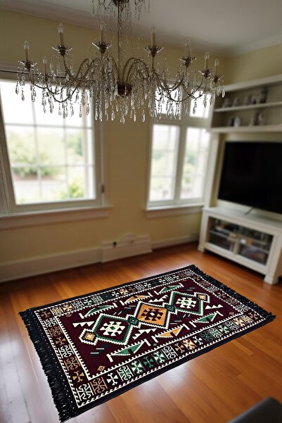 mdhomecarpet Anadolu Şark Köşesi Halısı - Otantik Kilim Desenli, Doğal Dokulu...