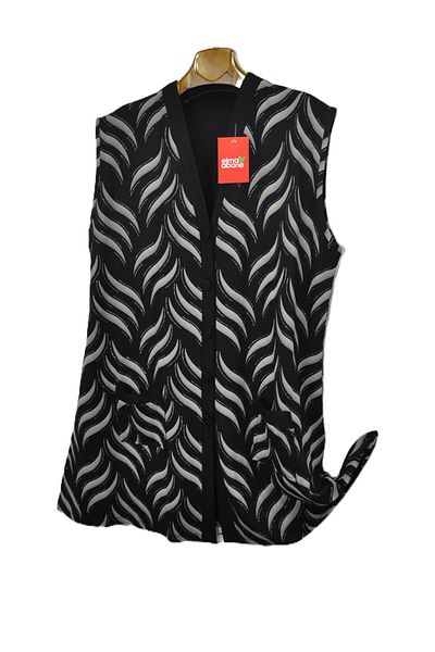 elma abone Plus Size Silvery Combed Vest