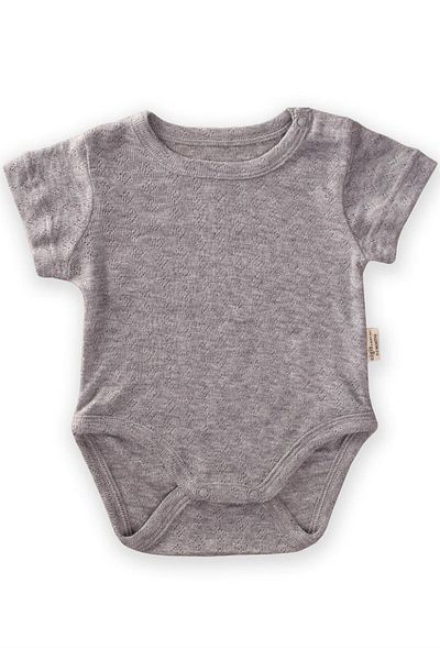 Cigit Gray Melange - Basic Zıbın Children's Money Deer between 0-3 Years