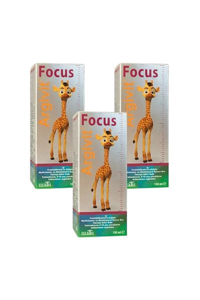 Argivit Focus Multivitamin and Multi Mineral Syrup 150 ml 3 pack