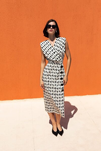 KAMEYA Geometric Patterned Dress 25S40771