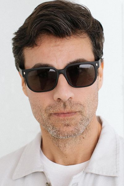 Bilge Karga Felipe Matt Black Green Men's Sunglasses