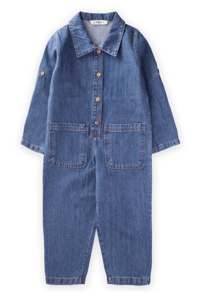 Cigit Džínová kombinéza s dvojitou kapsou 2-7 let modrá