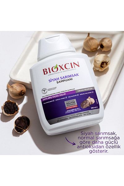 Bioxcin Šampon z černého česneku 300 ml 2 balení