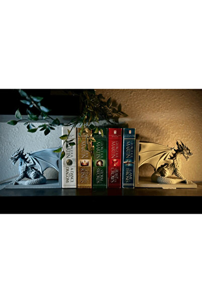 genomera Sağ Ve Sol Ejderha Kitap Tutucu