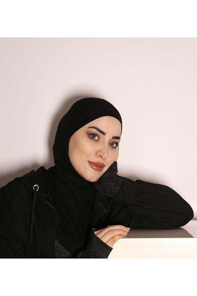 Mihrisina collection Women's Neck Collar Bonnet Shawl Black