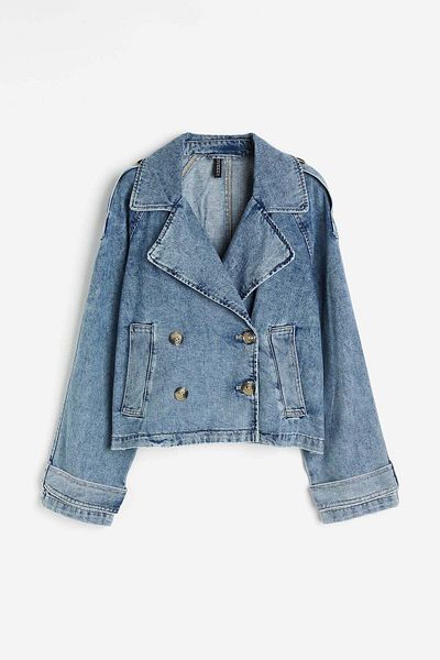 H&M Short twill pea coat