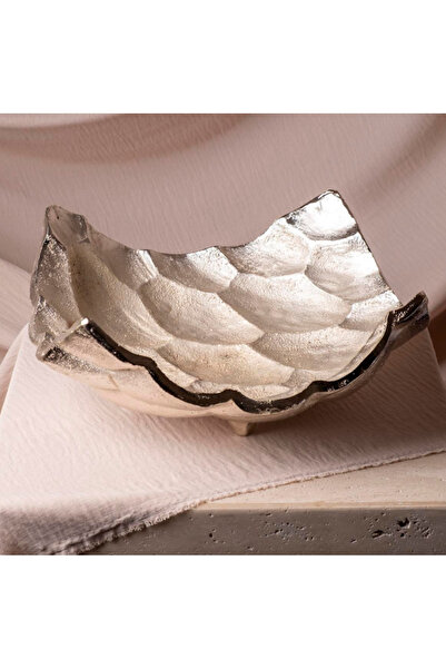 MIARIK DESIGN & DEKORASYON Dekoratif Dövme Kare Döküm Tabak Sunum