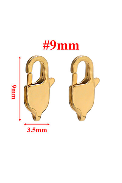 Choice 10 قطع من مشابك جراد البحر مستطيلة من الفولاذ المقاوم للصدأ مقاس 9 مم ...