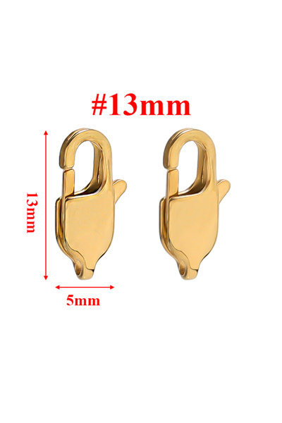 Choice 10 قطع من مشابك جراد البحر مستطيلة من الفولاذ المقاوم للصدأ مقاس 13 مم...