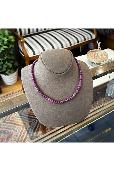 dergah tesbih Ruby Stone Necklace