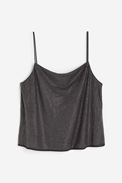H&M Rhinestone-embellished strappy top