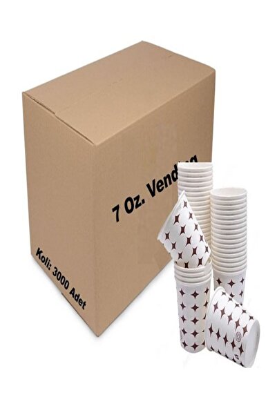 ARETEX 7 Oz Vending Karton Bardak 3000 Adet Kaliteli Sızdırmaz Otomata Uyumlu