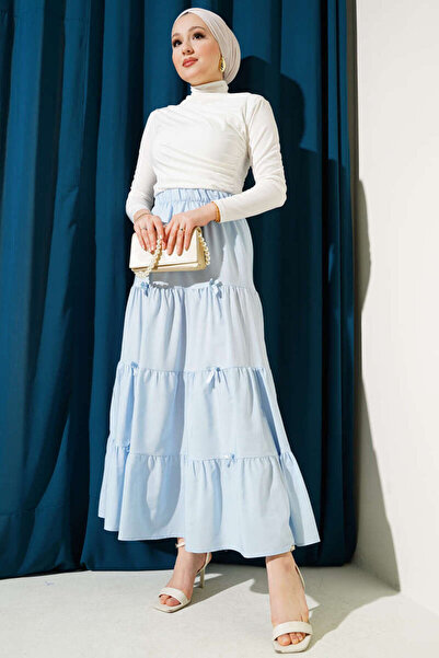 VOLT CLOTHİNG Women's Bow Gypsy Skirt