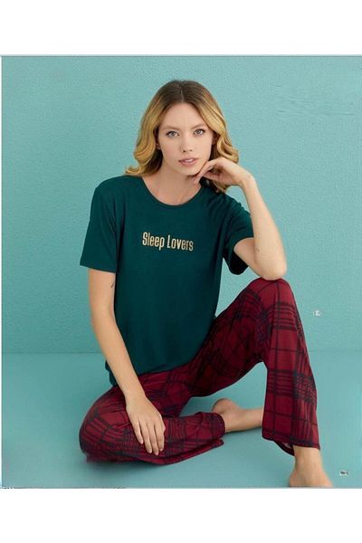 Mihra Set pijama cu mânecă scurtă Milan Lycra pentru femei 50107/97 - 1 bucată