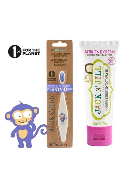 Jack N'Jill Baby and Child Toothbrush Set (Flavored Toothpaste 50g)