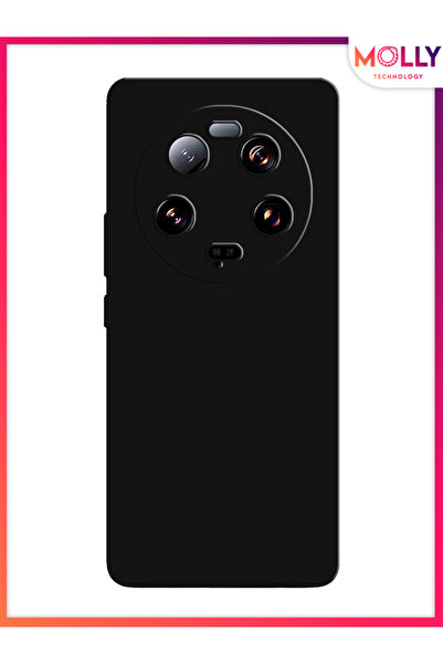 Molly Xiaomi Mi 13 ULTRA İçin Siyah Liquid İçi Kadife Silikon Kılıf
