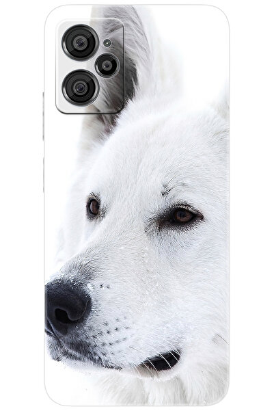 CASPER Via X30 / X30 PLUS Uyumlu Kılıf Desen Baskılı Silikon Beyaz Kurt STK:169 CP-0pu39rN