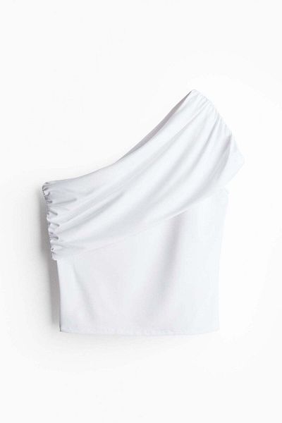 H&M Foldover-edge one-shoulder top