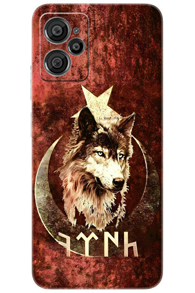 CASPER Via X30 / X30 PLUS Uyumlu Kılıf Desen Baskılı Silikon Kurt ve Göktürkçe STK:385 CP-8aJ9a6Z