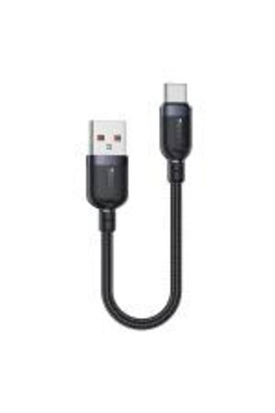 Yesido 3A USB to Type-C Fast Charging Cable, Length:0.3m(Black)