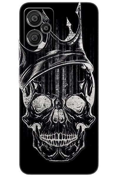 CASPER Via X30 / X30 PLUS Uyumlu Kılıf Desen Baskılı Silikon Kuru Kafa STK:58...