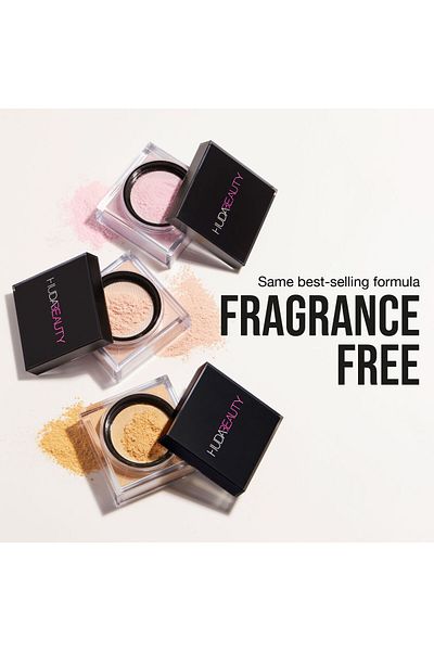 Huda Beauty بودرة الخبز والتثبيت سهلة التحضير والخالية من العطور - خبز الموز