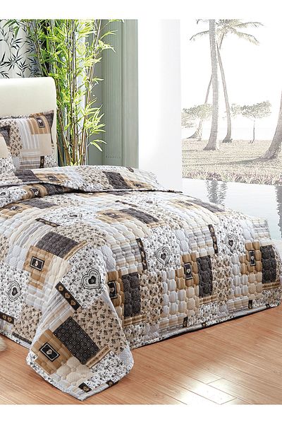 Generic Compressed Comforter Set Twin Size Tow color, 4 Pieces, Single Size 160x210cm