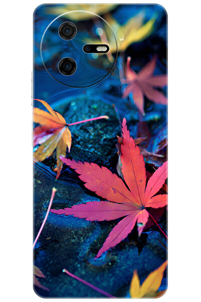 CASPER Via A40 Uyumlu Kılıf Desen Baskılı Silikon Yapraklar STK:702 CP-wX5LPvA