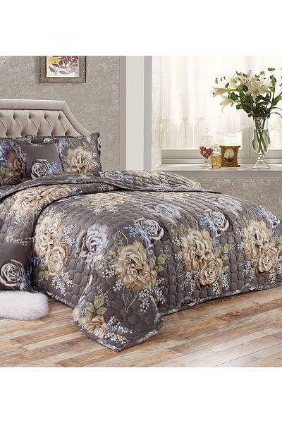 Generic Compressed Comforter Set Twin Size Tow color, 4 Pieces, Single Size 160x210cm