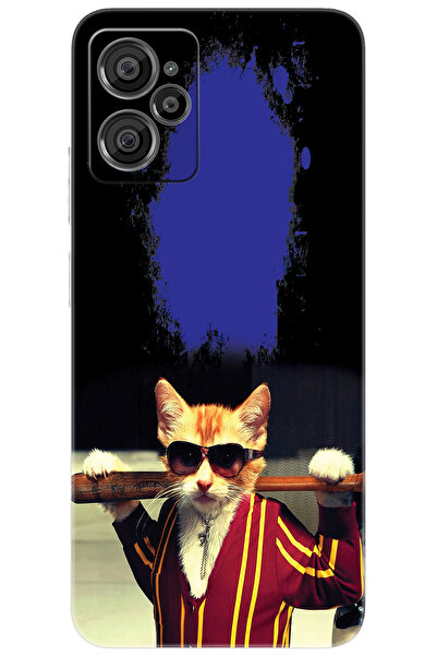 CASPER Via X30 / X30 PLUS Uyumlu Kılıf Desen Baskılı Silikon Artist Kedi STK:481 CP-pQXGCWC