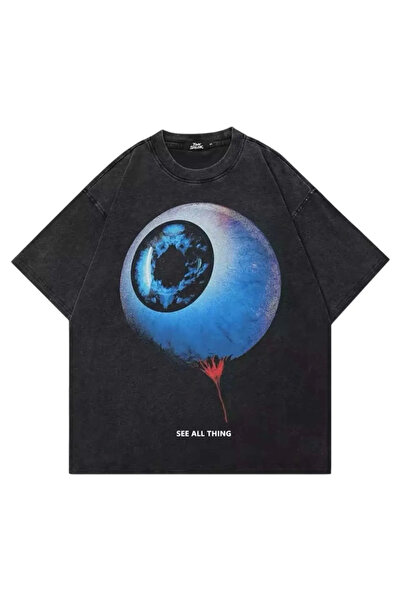 Bravebell Tricou oversize unisex See All Eye Wash