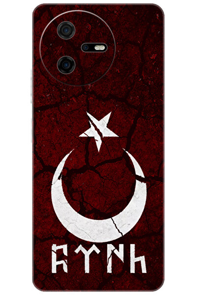 CASPER Via A40 Uyumlu Kılıf Desen Baskılı Silikon Göktürkçe Türk STK:386 CP-vrT7ZBE